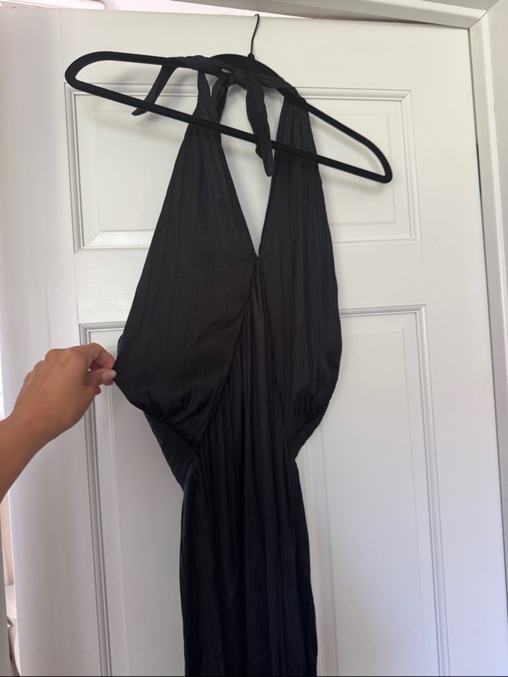 Old Navy Black Halter Maxi Dress